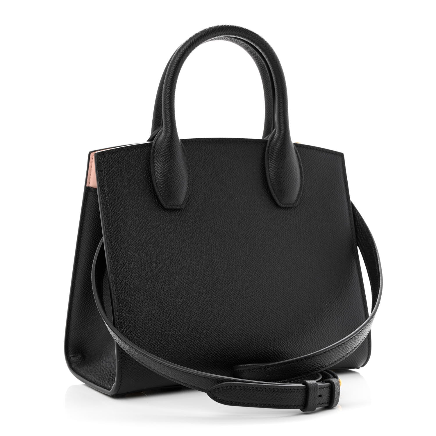 Salvatore Ferragamo Calfskin Small The Studio Box Bag Black 3 of 10