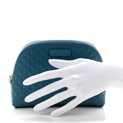 Gucci Microguccissima GG Cosmetic Case Deep Cobalt 2 of 11