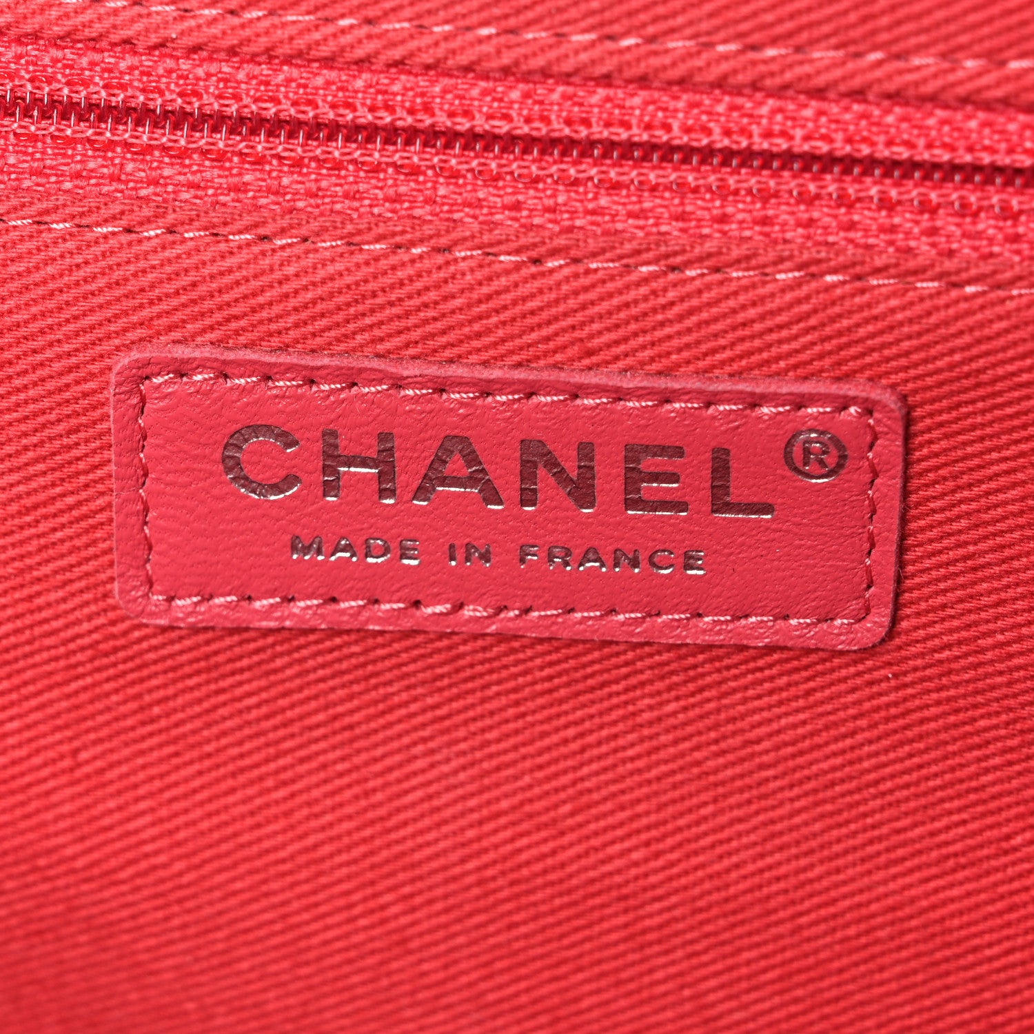 Chanel Caviar Quilted CC Large Clutch Coral 6 of 8