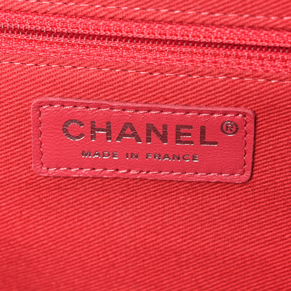 Chanel Caviar Quilted CC Large Clutch Coral 6 of 8
