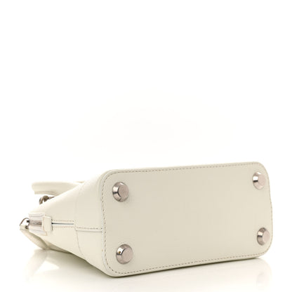 Balenciaga Grained Calfskin XXS Ville Top Handle Bag White Black 3 of 16