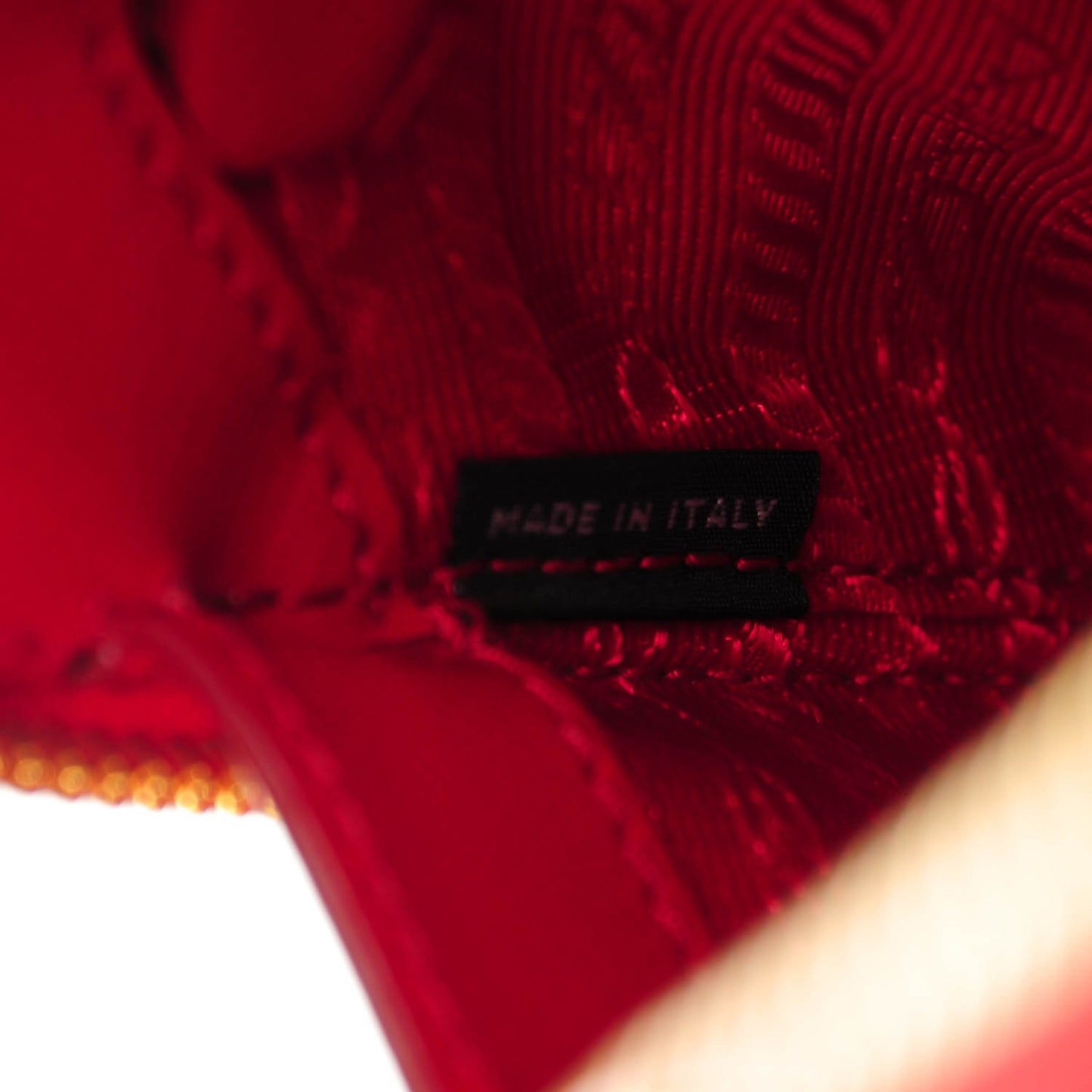 Saffiano Vernice Mini Promenade Tote Rosso