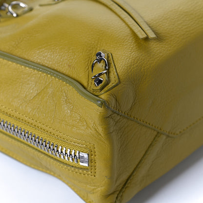 Balenciaga Veau Papier A4 Zip Around Tote Jaune Epi 10 of 11