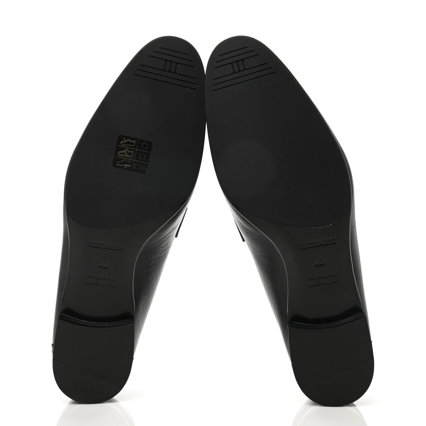 Goatskin Womens Paris Loafers 40 Black