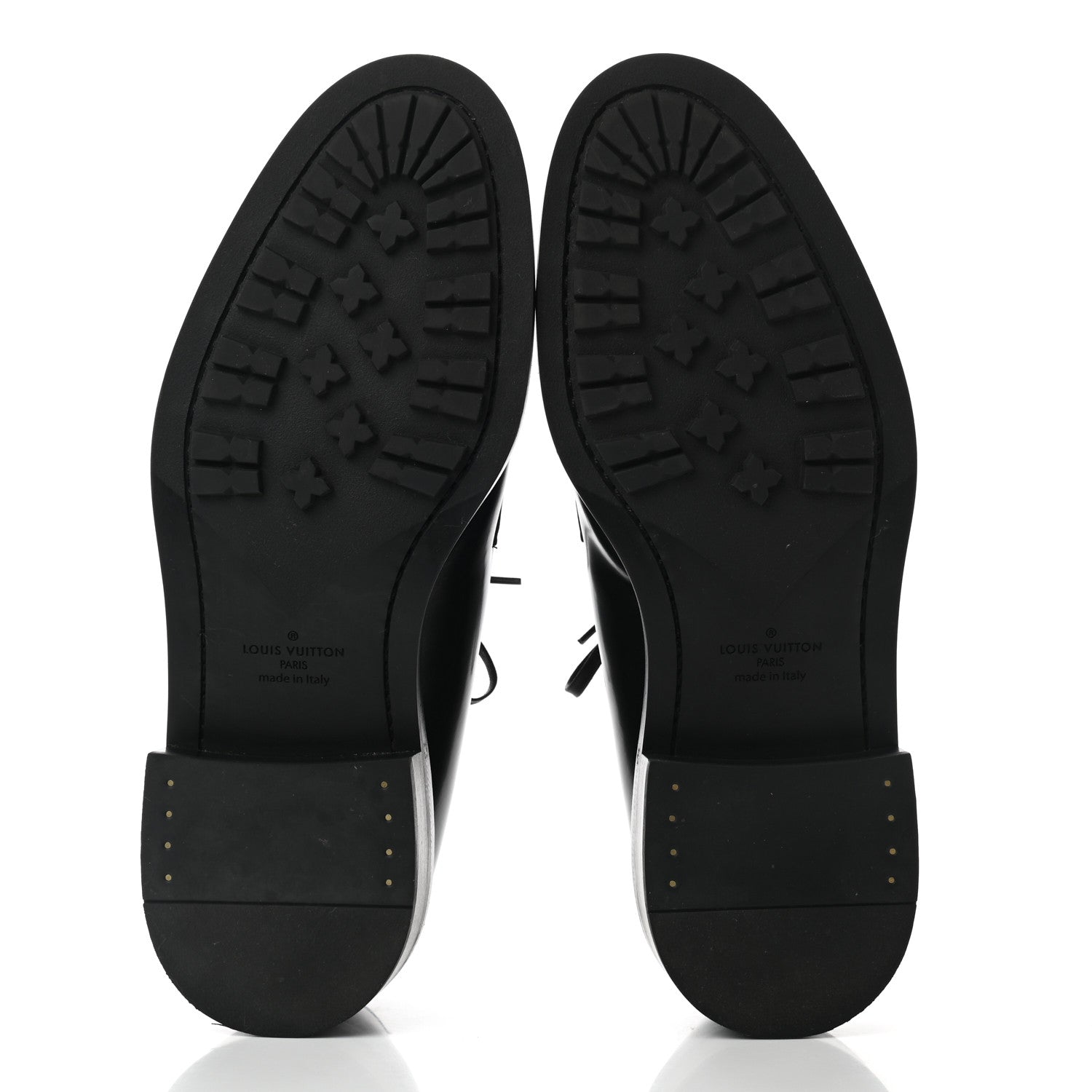 Louis Vuitton Calfskin Mens Derby Shoes 8 Black 5 of 8