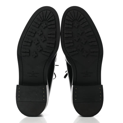 Louis Vuitton Calfskin Mens Derby Shoes 8 Black 5 of 8