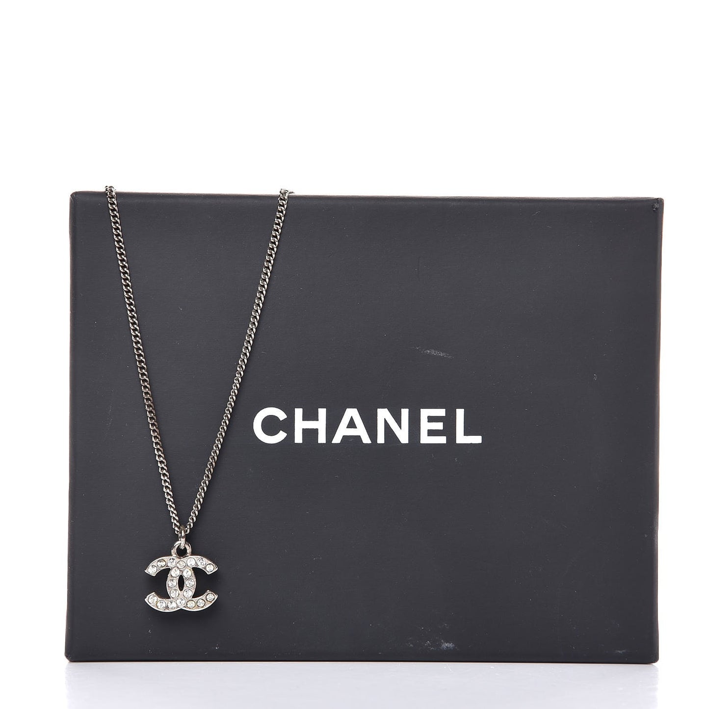 Crystal Timeless CC Necklace Silver