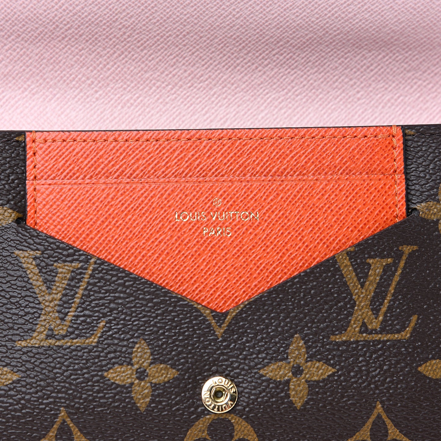 Monogram Jeanne Wallet Rose Ballerine