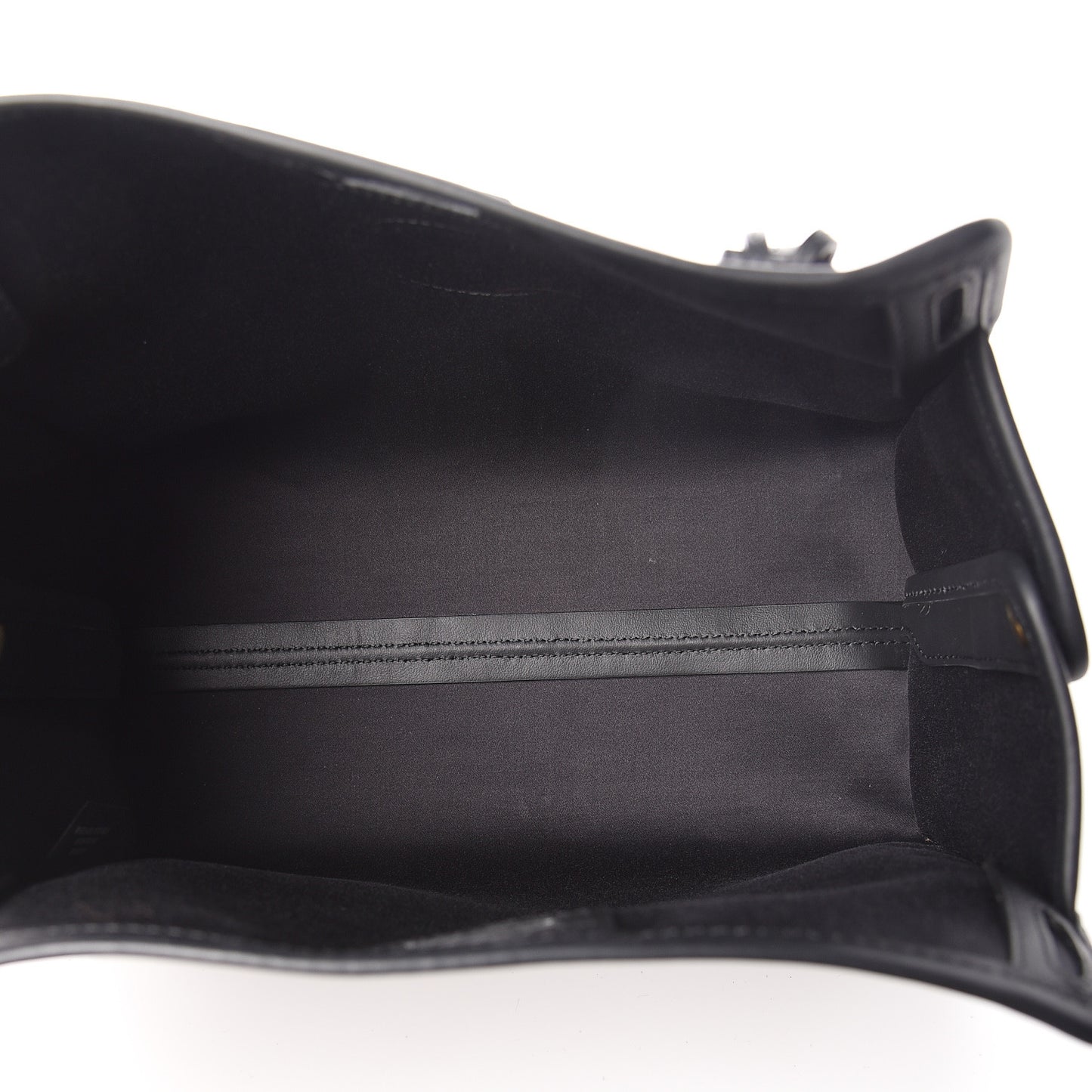 Glazed Fabric Vitello Century FF 1974 Stamp Patch Mini Peekaboo Defender Cover Mogano Panna Black