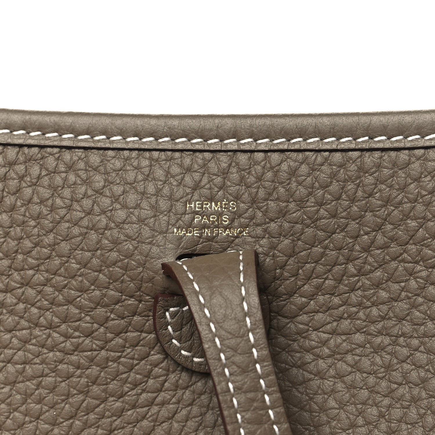 Hermes Taurillon Clemence Amazone Evelyne TPM Etoupe Bleu Indigo 6 of 11