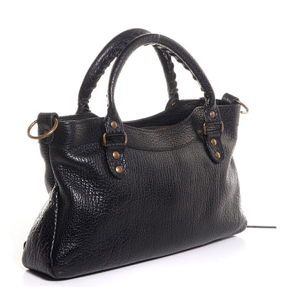 Balenciaga Pebbled Caribou Classic Hardware First Black 3 of 16