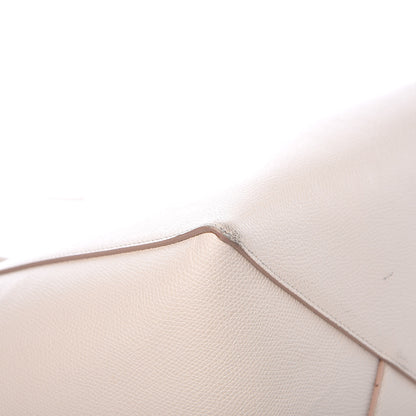 Celine Grained Calfskin Medium Horizontal Cabas Phantom White 11 of 15