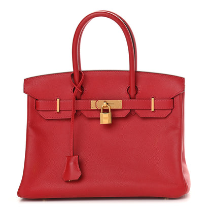 Hermes Epsom Birkin 30 Rouge Casaque 1 of 10