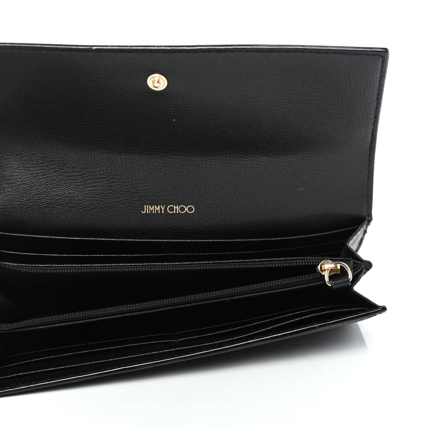 Calfskin Martina Continental Wallet Black