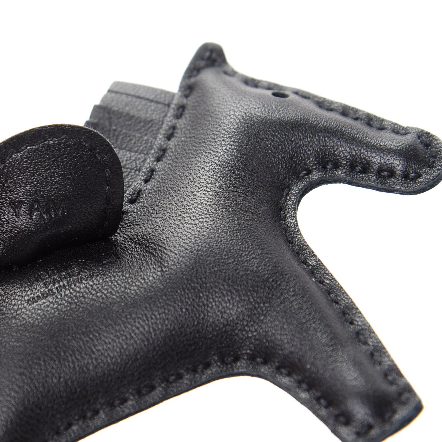 Hermes Milo Lambskin Matte Alligator Touch Grigri Rodeo Horse Bag Charm PM So Black 5 of 6