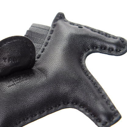 Hermes Milo Lambskin Matte Alligator Touch Grigri Rodeo Horse Bag Charm PM So Black 5 of 6