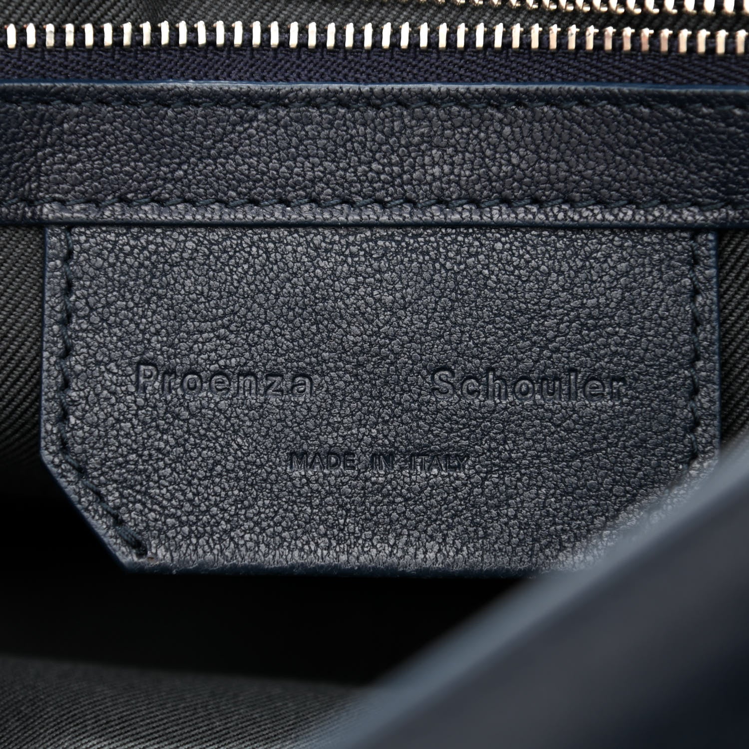 Proenza Schouler Calfskin SuedeTiny PS1 Satchel Dark Navy 6 of 9