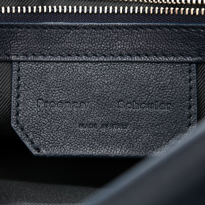 Proenza Schouler Calfskin SuedeTiny PS1 Satchel Dark Navy 6 of 9