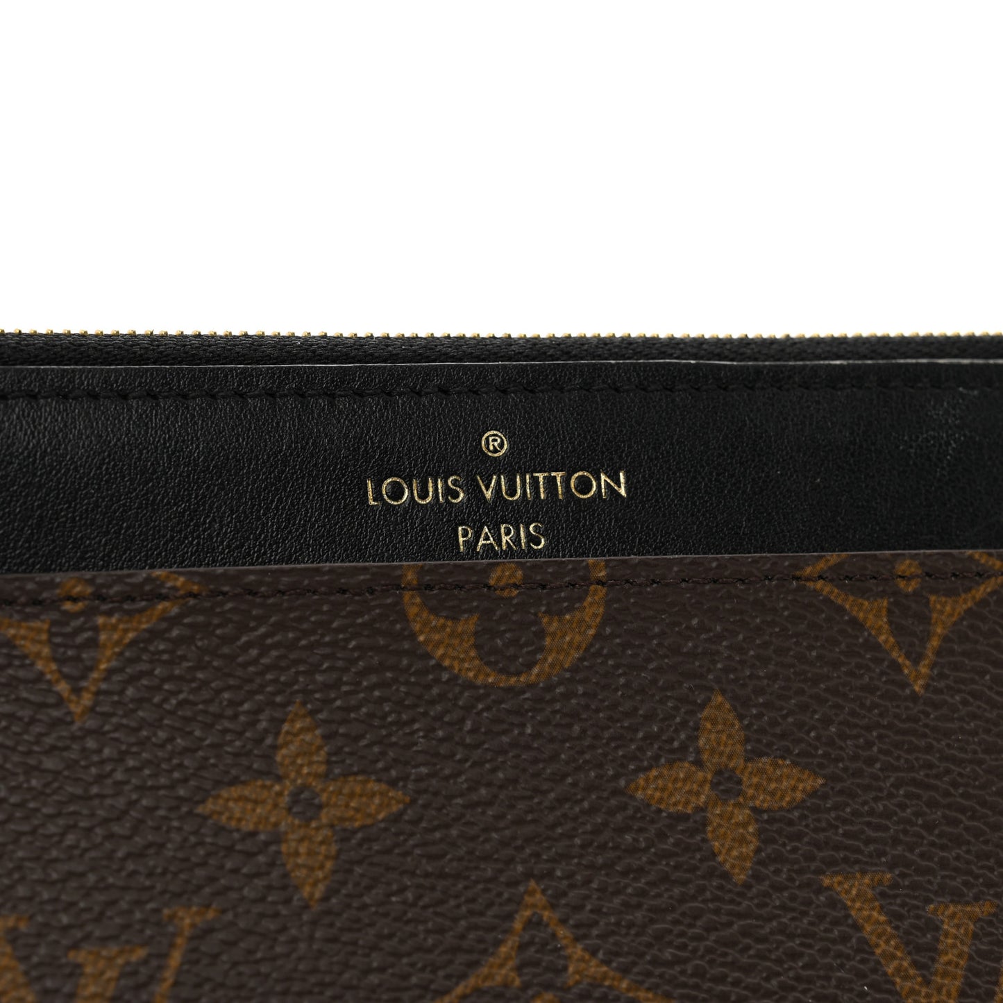 Monogram Slim Purse Black