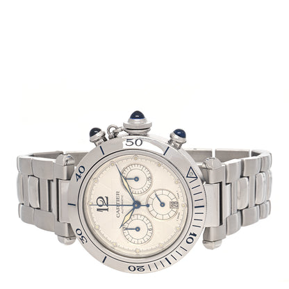 Cartier Stainless Steel 38mm Pasha C Chronograph Automatic Watch 2 of 5