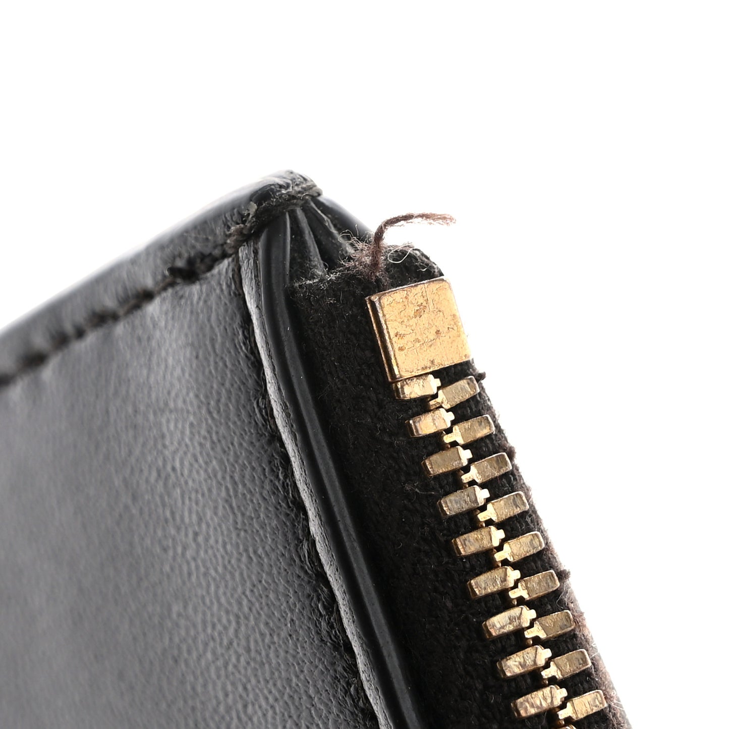 Nappa Maxi Intrecciato Zip Key Holder Brown