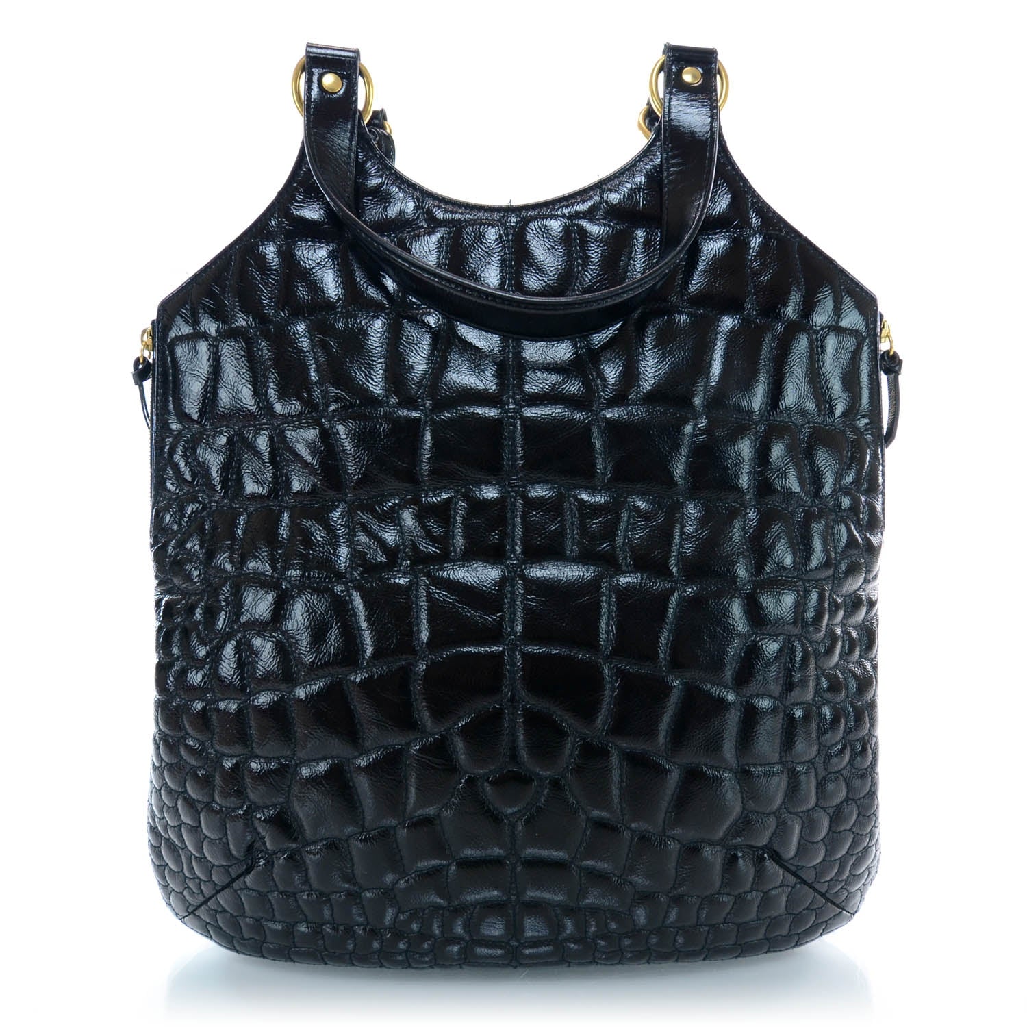 Saint Laurent Patent Croc Tribute Black 3 of 7