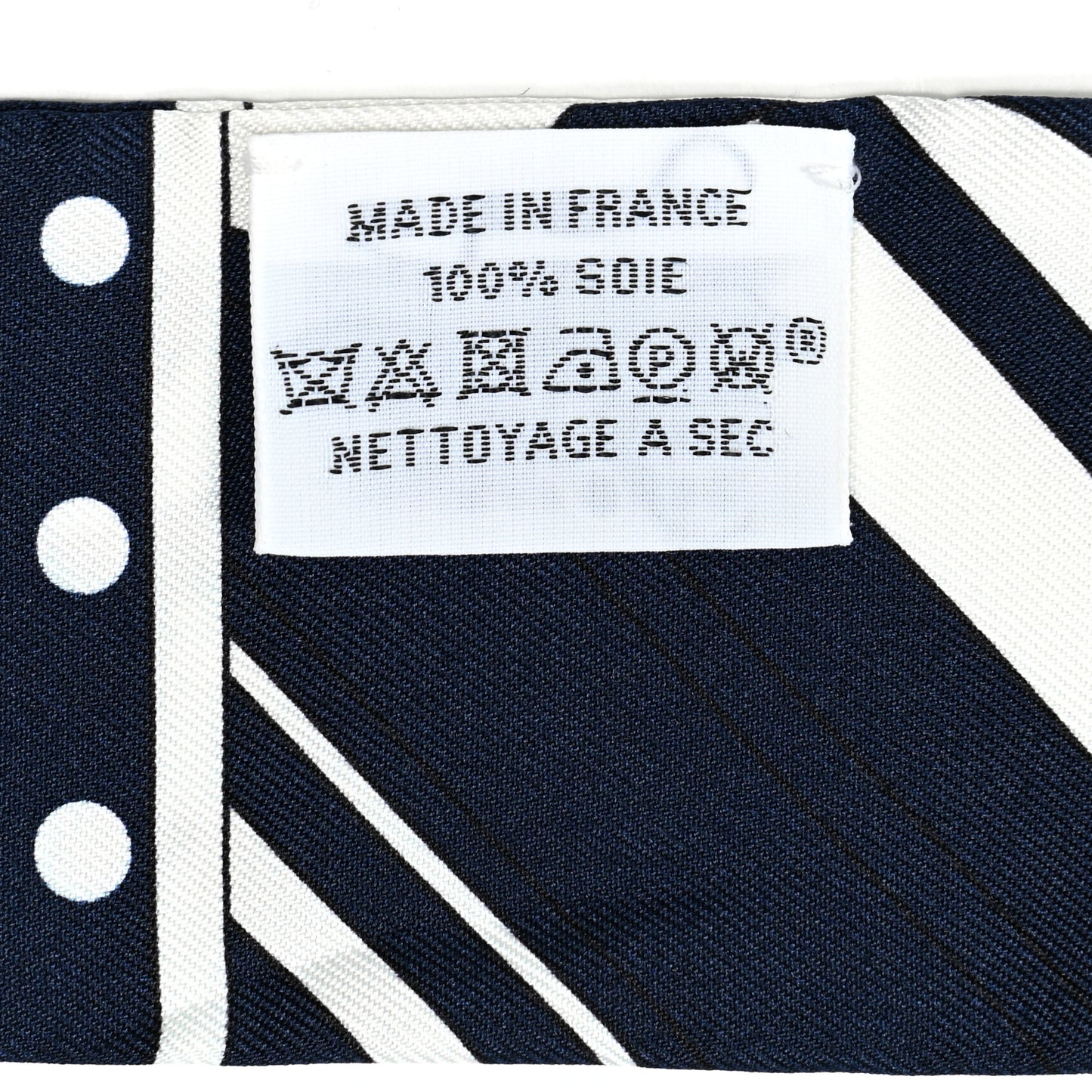 Silk Faubourg Rainbow Twilly Marine Blanc