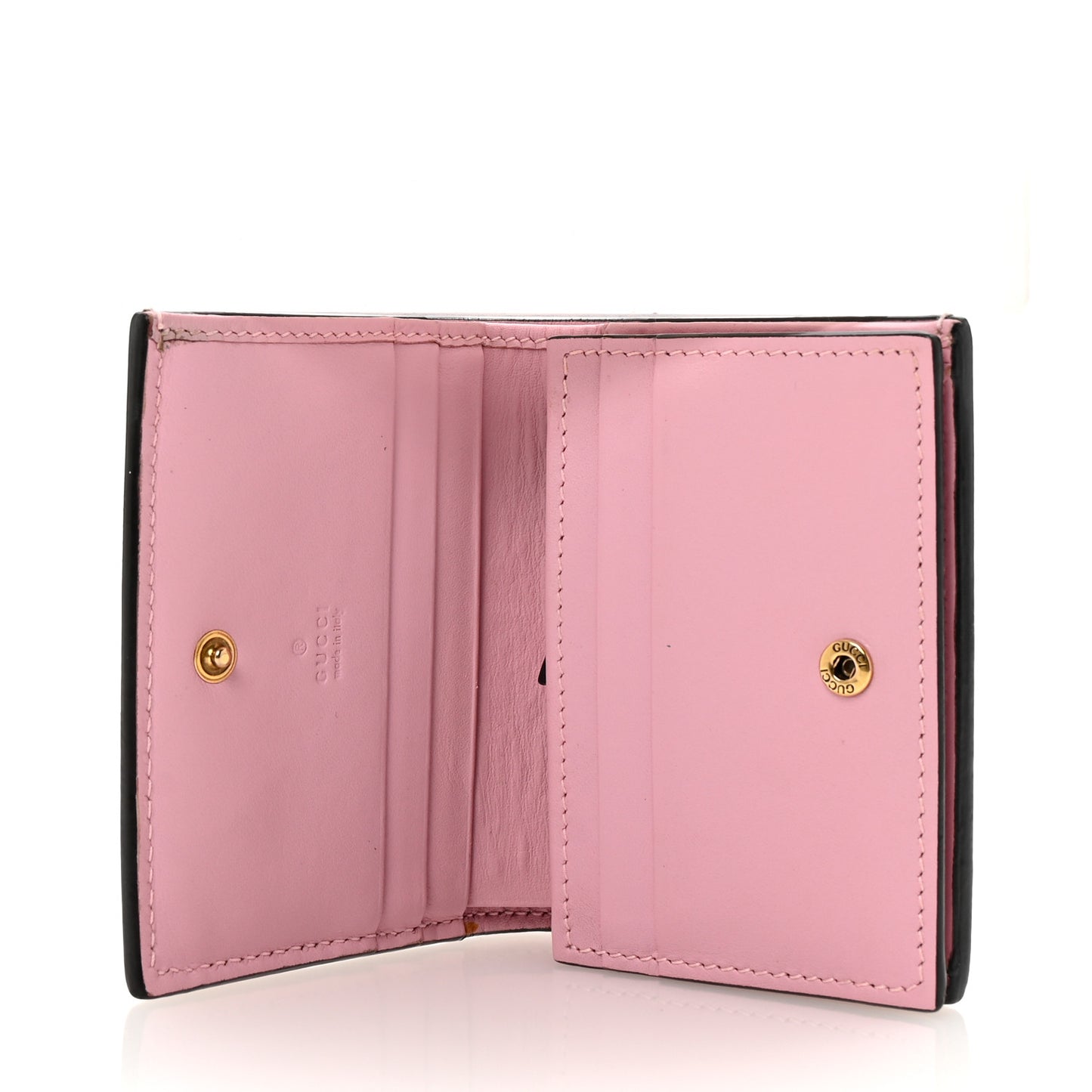 GG Supreme Monogram Strawberry Card Case