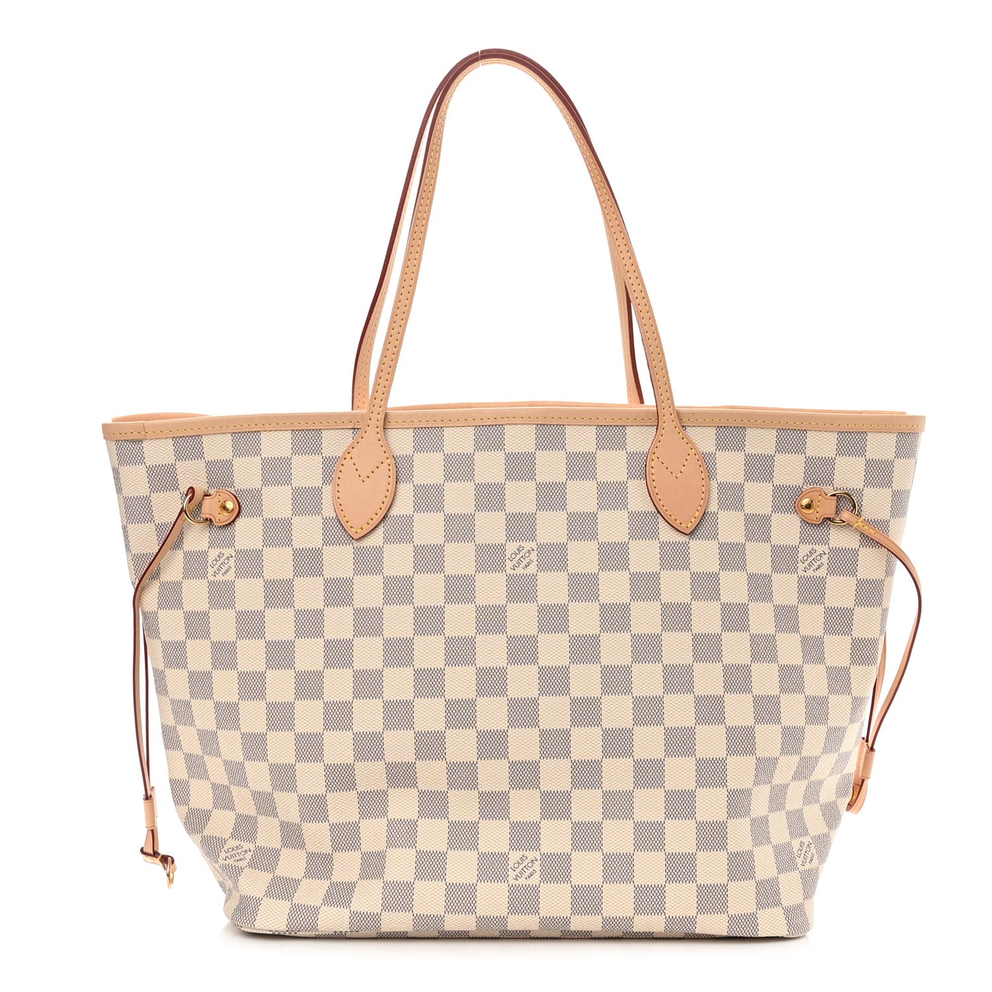Damier Azur Neo Neverfull MM Rose Ballerine