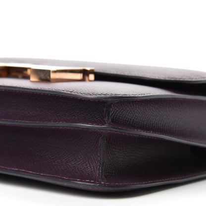 Hermes Epsom Constance 18 Raisin 7 of 11