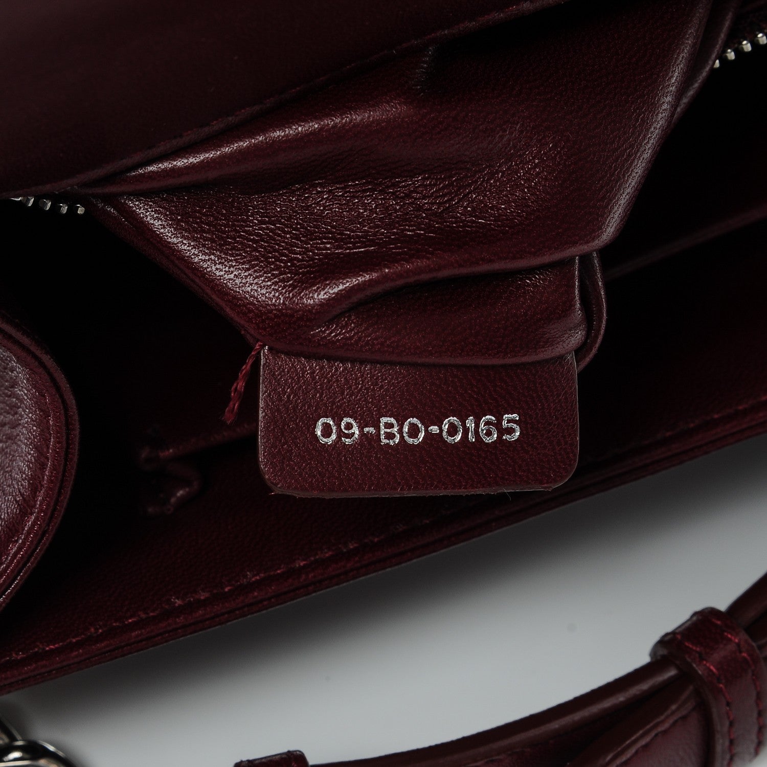 Christian Dior Lambskin Sequin Medium Diorama Flap Bag Plum 7 of 13