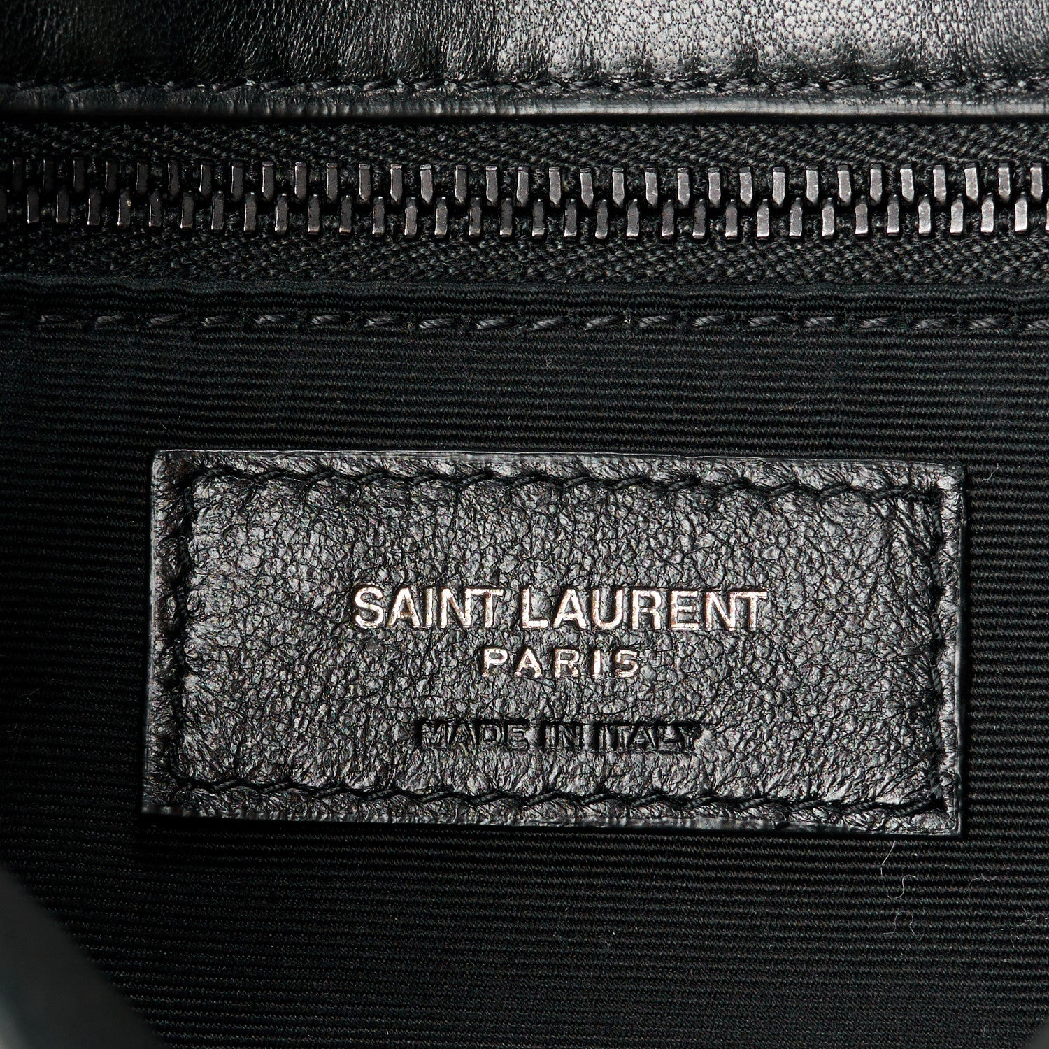Saint Laurent Lambskin Quilted Monogram Monochrome Small Loulou Puffer Chain Satchel Black 7 of 11
