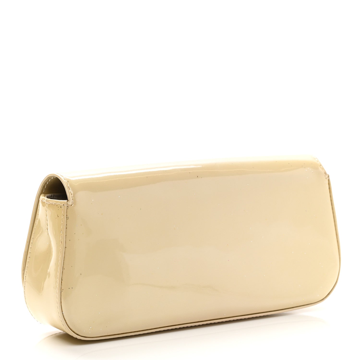 Louis Vuitton Patent Sobe Clutch Creme 3 of 8