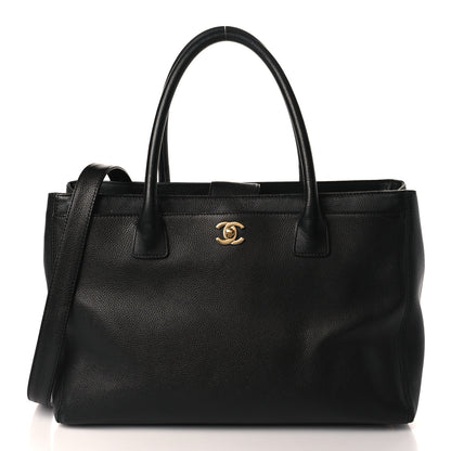 Chanel Calfskin Cerf Executive Shopper Tote Black 1 of 10