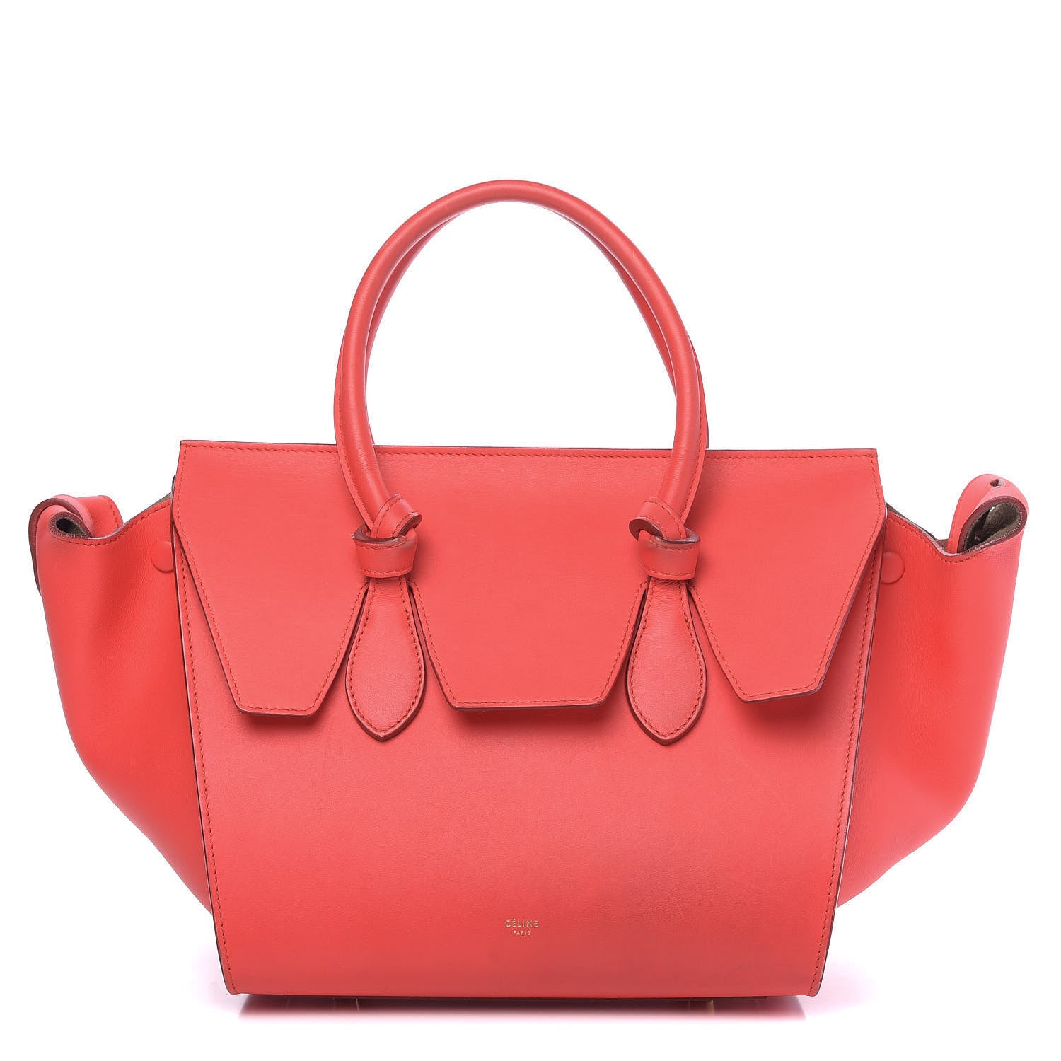 Celine Smooth Calfskin Mini Tie Knot Tote Alizarin 1 of 17