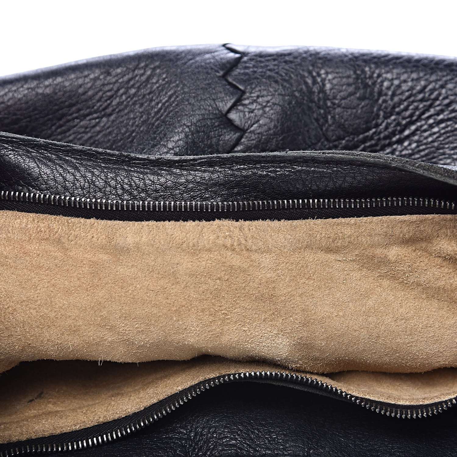 Bottega Veneta Cervo Deerskin Braided Ring Shoulder Bag Black 15 of 16