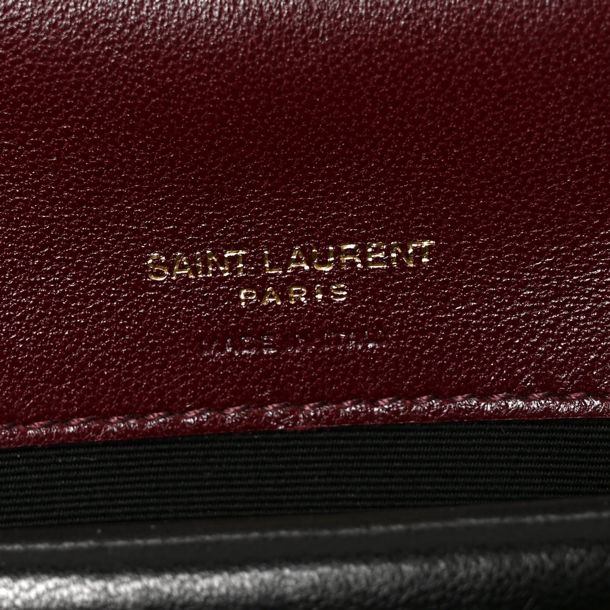 Lambskin Chevron Quilted Small Loulou Rouge Cabernet