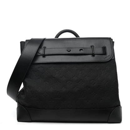 Louis Vuitton Taurillon Monogram Steamer PM Black 1 of 4