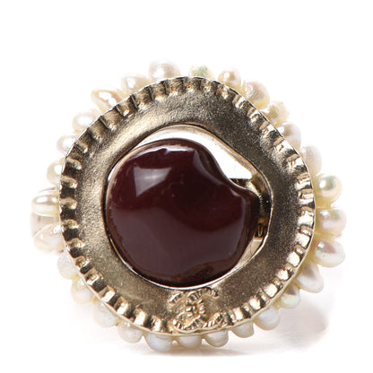 Chanel Gripoix Pearl Ring 49 5 Light Gold 1 of 5