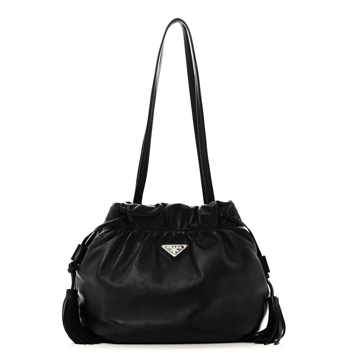 Prada Nappa Drawstring Tote Black 1 of 9
