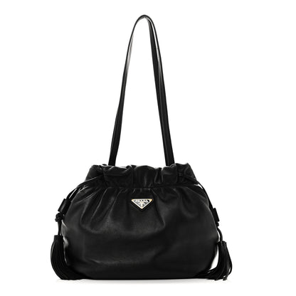 Prada Nappa Drawstring Tote Black 1 of 9
