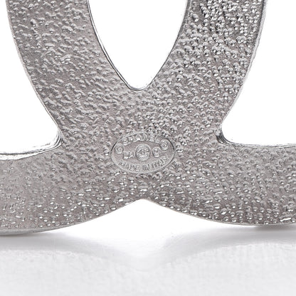 Chanel Crystal CC Brooch Silver 4 of 7