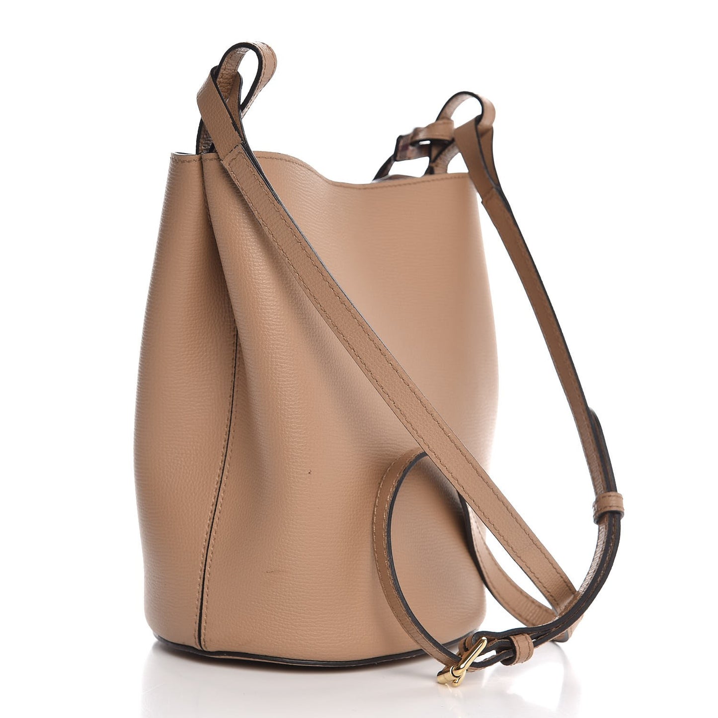 Calfskin Small Lorne Bucket Crossbody Natural