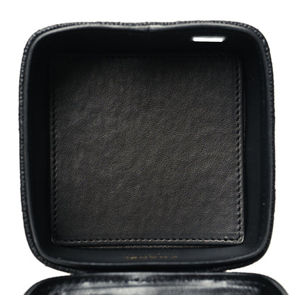 Chanel Caviar Quilted Mini Vanity Wrist Case With Chain Black 5 of 12