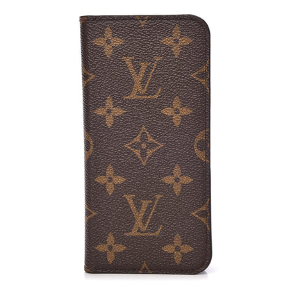 Louis Vuitton Monogram iPhone X Folio Case 1 of 7