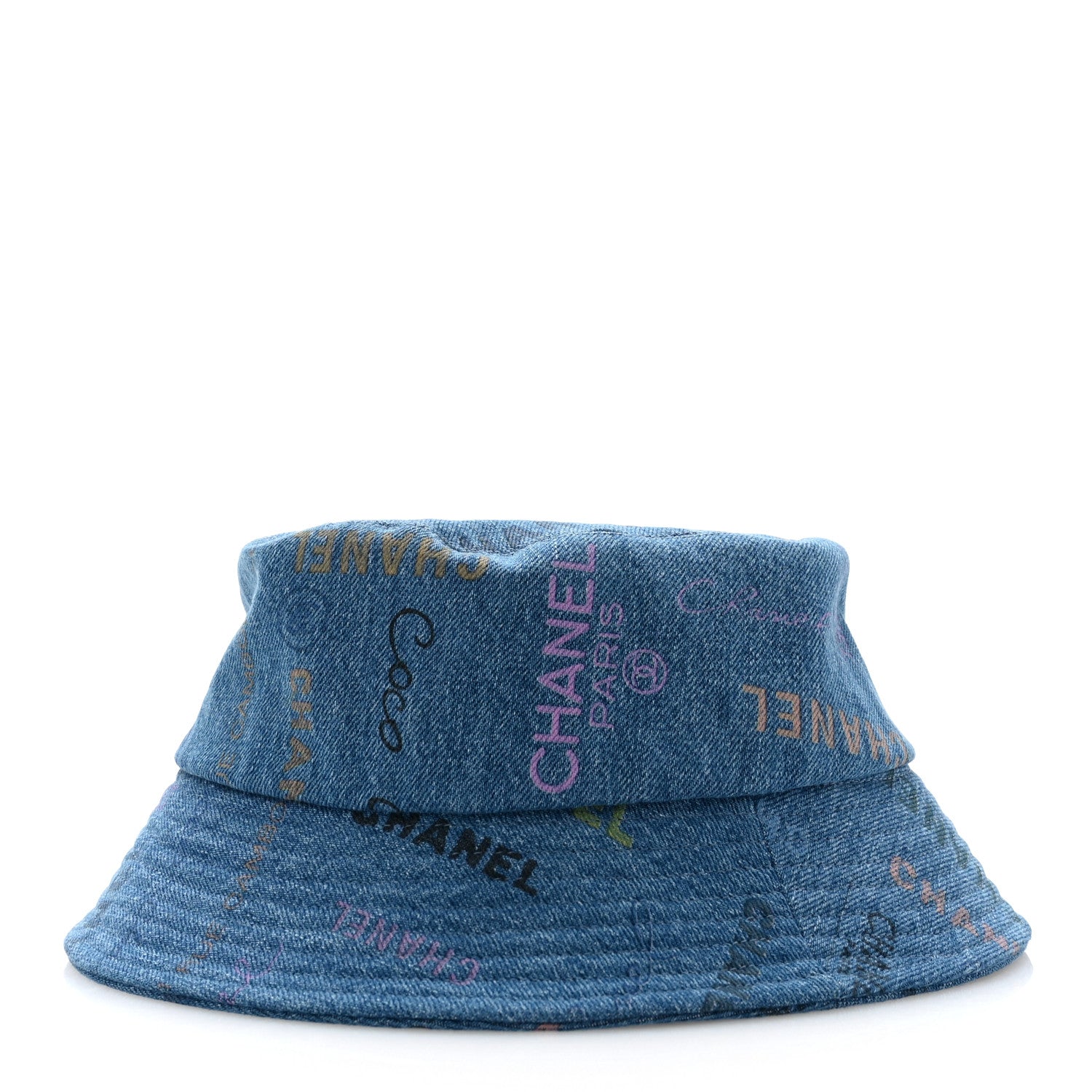 Chanel Denim Mood Cloche Bucket Hat L Blue 4 of 9