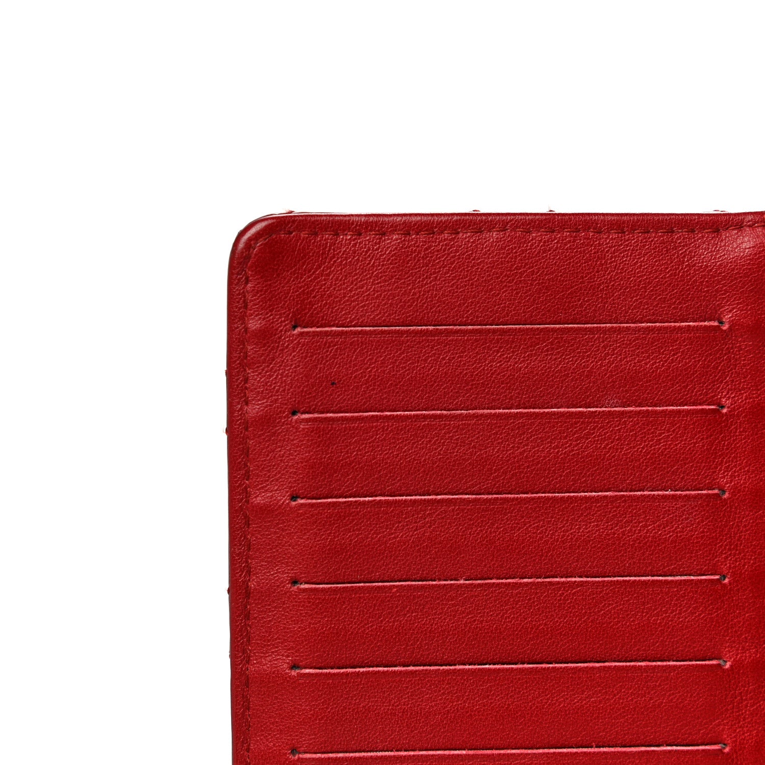 Chanel Patent Quilted Brilliant Yen Wallet Red 15 of 19