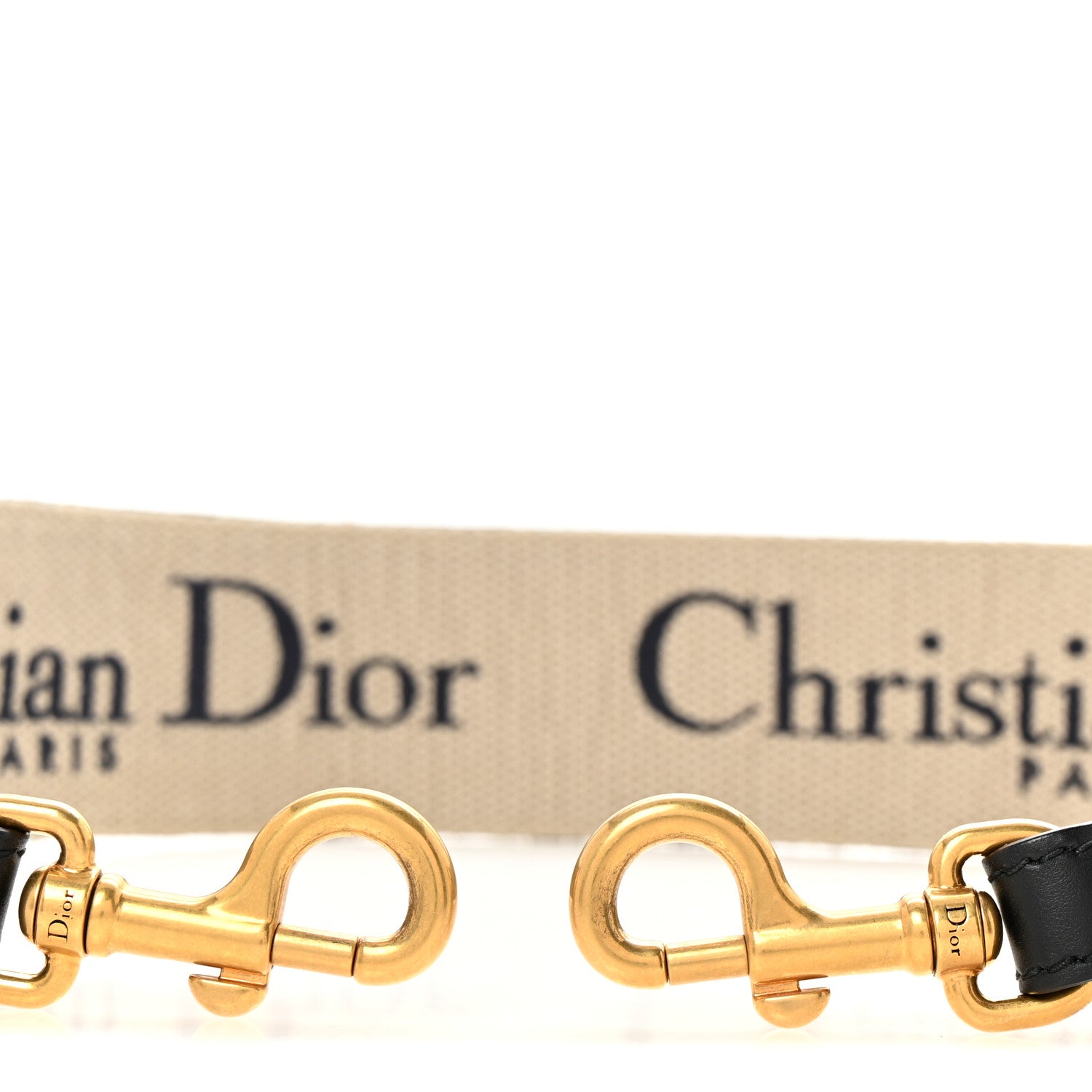 Christian Dior Canvas Embroidered Shoulder Strap Blue 3 of 5