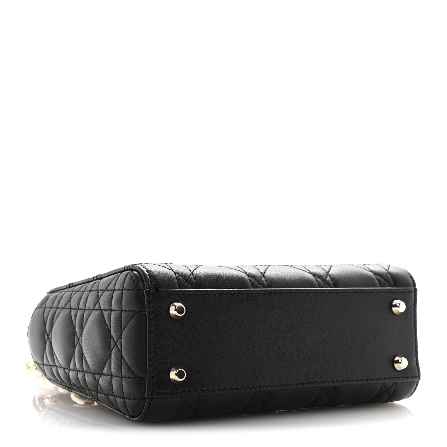 Christian Dior Lambskin Cannage Mini Lady Dior Black 4 of 14