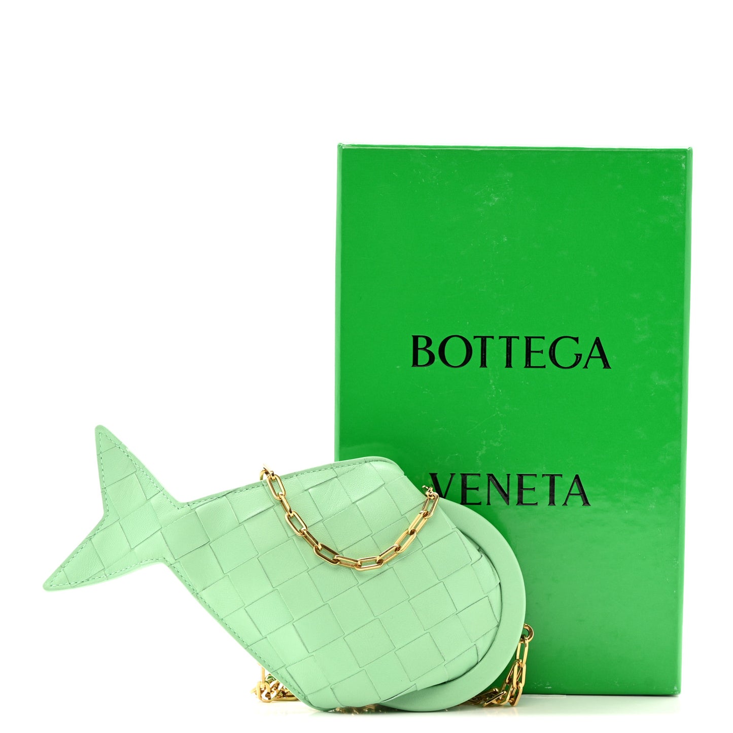 Nappa Intrecciato Fish Pouch On Chain Siren